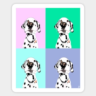 Dalmation & Butterfly Sticker